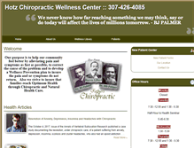 Tablet Screenshot of hotzchiropractic.com